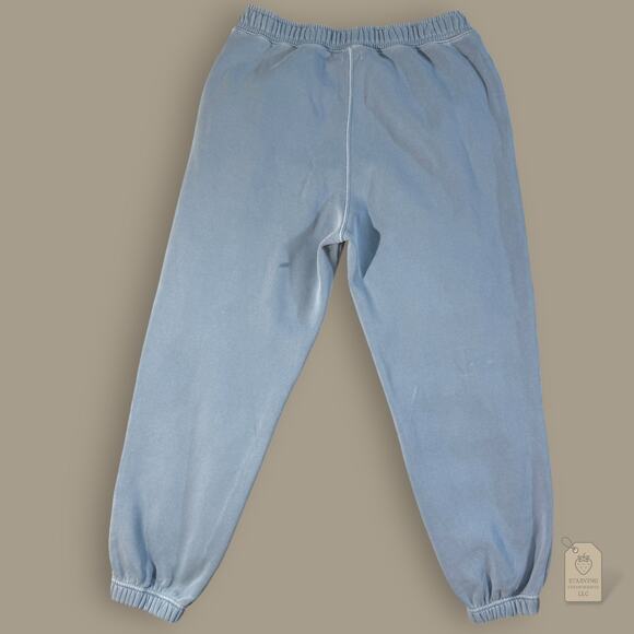Abercrombie & Fitch Garment Dyed Blue Fleece Joggers Sweatpants Size L - Picture 3 of 8